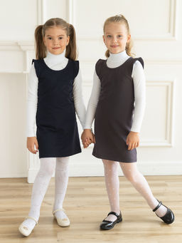 Платье детское сарафан темносерый