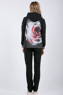 Толстовка из футера  комбинированного с плащевкой - А+б коллекция фото 7