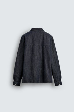 RELAXED FIT DENIM SHIRT - Zara фото 8