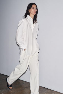 ZW COLLECTION POPLIN SHIRT - Zara фото 8