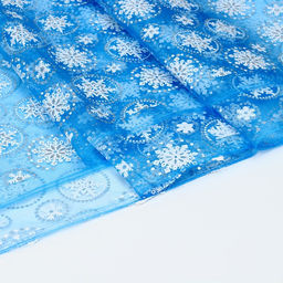Лоскут органзы, с рисунком снежинки, 100 ? 150 см