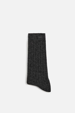 CASHMERE BLEND RIBBED SOCKS