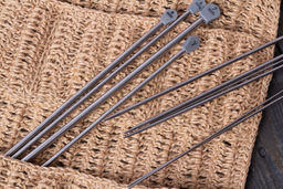 Спицы GAMMA прямые MKP сталь d 2.5 мм 35 см 2 шт под никель  фото 8