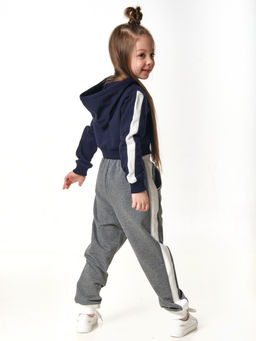 Спортивный костюм для девочки UD 7064 син/графит - Mini maxi фото 2