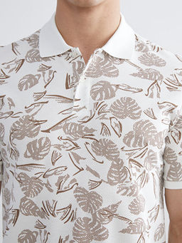 Polo Yaka Desenli Pike Erkek Ti??rt