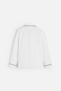 CONTRAST PYJAMA SHIRT - Zara фото 7