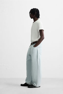 LIGHTWEIGHT LOOSE WIDE-LEG JEANS - Zara фото 4