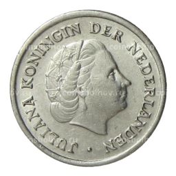 Монета 10 центов 1956 года Нидерланды