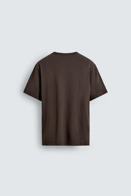 CAMISETA TEXTO BORDADO / Marr?n - Zara фото 7