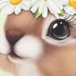 Полотенце Этель Зайчик с ромашками 40х70 см, 100% хл, саржа 190 г/м2  фото 3