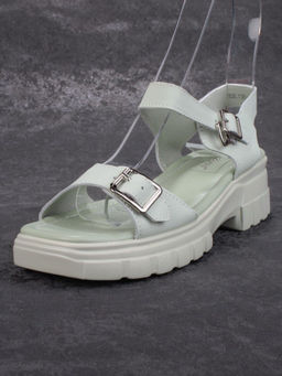 08-PEXL130-3 LT.GREEN Босоножки женские (натуральная кожа) - No name фото 4