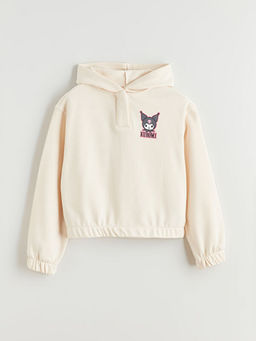 Kap??onlu Kuromi Bask?l? K?z ?ocuk Sweatshirt