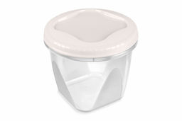 Цена за 2 шт. Банка с завинчивающейся крышкой "Тондо" 1,5л кремовая С288КРЕМ