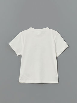 Bisiklet Yaka Mickey Mouse Bask?l? Erkek Bebek Ti??rt