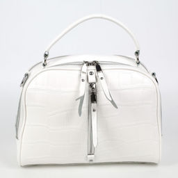 Женская кожаная сумка через плечо под крокодила 0171-3 - Cidirro фото 2