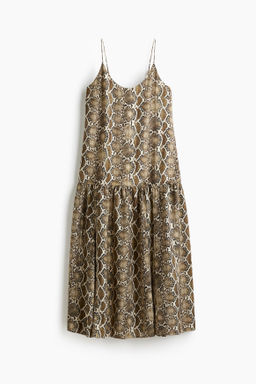 Vestido largo con tirantes espagueti
