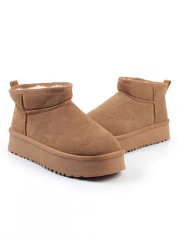 04-PF8520-2 LT. BROWN Угги женские (натуральная замша, 100% шерсть)