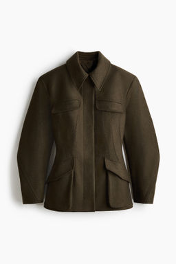 Chaqueta en mezcla de lana