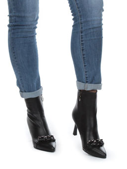 01-PCM343-1 BLACK Ботинки демисезонные женские (натуральная кожа, байка) - Фабричный китай фото 3