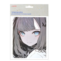 Термонаклейка для декорирования текстильных изделий "Tokyo Girls" 13,1x16 см, в пластиковом пакете с подвесом