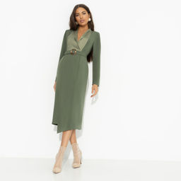 Платье с подплечниками Простая магия элегантности ( с поясом)