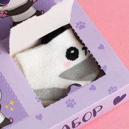 Подарочный набор адвент KAFTAN «Панда»: носки (размер 16-18) и аксессуары