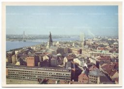 Открытка Рига Панорама города