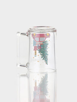 Кружка Luminarc Рождество, 320 мл, стекло, прозрачная, рисунок МИКС