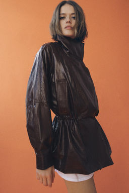 ZW COLLECTION FAUX LEATHER JACKET - Zara фото 11
