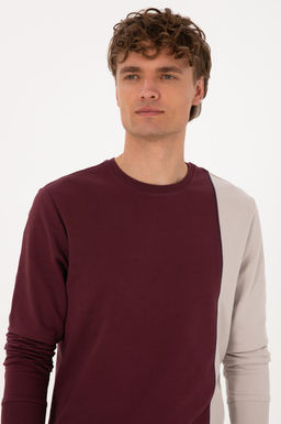 Erkek Bordo Sweatshirt