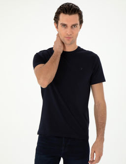 Темно -синий Slim Fit Basic T -For - Cacharel фото 3