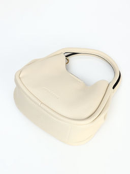 Сумка женская тоут на молнии, 23×10×16 см, однотонная, белая