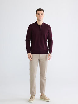 Polo Yaka Erkek Triko Kazak