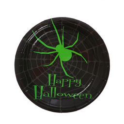 Цена за 2 шт. Тарелка бумажная одноразовая «Паук», набор 6 шт.