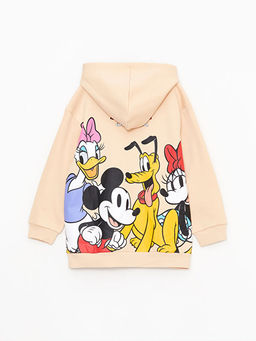 Kap??onlu Mickey Mouse Bask?l? Uzun Kollu K?z ?ocuk Sweatshirt - Waikiki фото 3