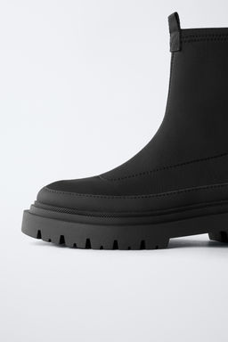 WATER-REPELLENT SOCK-STYLE ANKLE BOOTS - Zara фото 6
