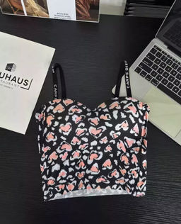 K11801 Топ с чашками ЧЕРНЫЙ