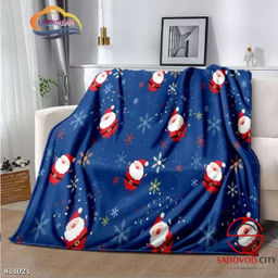 Плед новогодний с рисунком