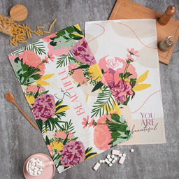 Набор кухонных полотенец Доляна So beautiful, 35?60 см-2 шт., 100% хлопок