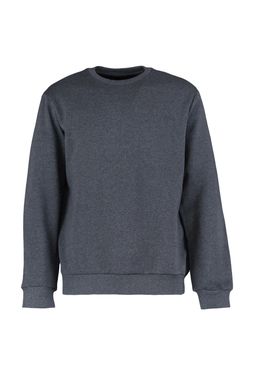 TRENDYOL MAN Siyah Regular/Normal Kesim Ici Polar/S?cak Tutan Sweatshirt TMNAW21SW1208 - Trendyolmilla фото 11