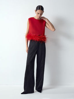 Топ с перьями, B3176/redswan