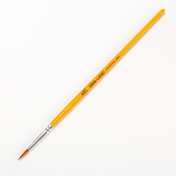 Цена за 10 шт. Кисть для рисования синтетика круглая № 3 (диаметр обоймы 3 мм; длина ворса 12 мм)