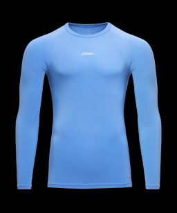 Футболка компрессионная с длинным рукавом JOGEL PerFormDRY Baselayer LS Tee, голубой  фото 2