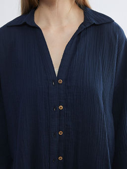 Dokulu Oversize Kad?n G?mlek