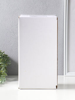 Фигура полистоун Заяц с большим голубым бантом в белый горох, 11.5?9?25.5 см