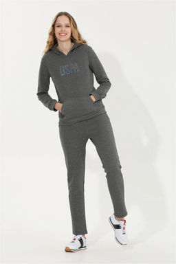 Женский базовый свитшот антрацитового меланжа Неожиданная скидка в корзине - U.s. polo assn фото 4