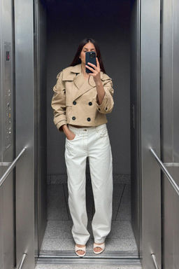 Z1975 HIGH-WAIST SLIM FIT JEANS WITH CONTRAST STITCHING