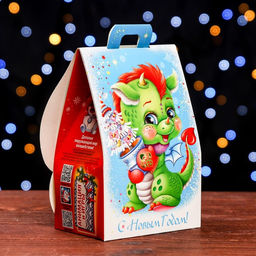 Цена за 5 шт. Подарочная коробка Домик дракоши 12 х 8,5 х 17,5 см - Simaland фото 7