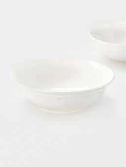 Тарелки глубокие WY Renessans, 850 мл, d=22.5 см, набор 2 шт., фарфор, белые