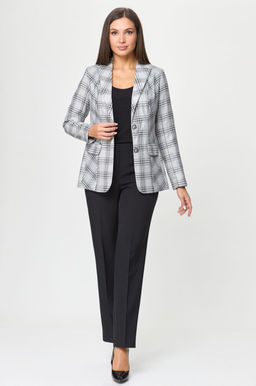 Жакет БелЭльСтиль 203 серо-черный фото 2